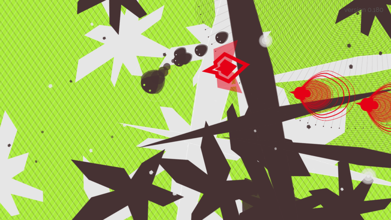 Screenshot of EXPOSURE, a game of camouflage. This level is Nature going into Synthesis.